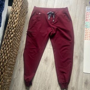 BURGUNDY FIGS ZAMORA JOGGERS SIZE L